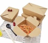 서류상 테이크아웃 상자 인쇄에 의하여 재생된 Kraft Paperfolding 식사 음식 상자를 주문 설계하십시오
