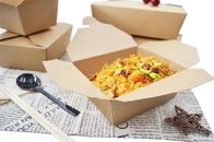 서류상 테이크아웃 상자 인쇄에 의하여 재생된 Kraft Paperfolding 식사 음식 상자를 주문 설계하십시오
