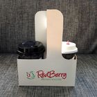 환경 친화적인 처분할 수 있는 커피 잔 운반대 커피 Kraft 종이컵 홀더