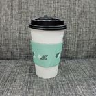 로고 가동 가능한 방열 손잡이를 가진 선전용 커피 종이컵 소매