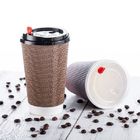 뜨거운 음료, Eco 친절한 처분할 수 있는 커피 잔 12oz를 위한 처분할 수 있는 컵을 잔물결이 일으십시오
