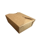 처분할 수 있는 점심 종이 테이크 아웃 상자 식품 포장 크래프트 종이 상자