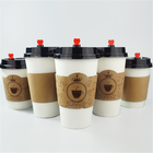 커피용 크래프트 골판지 컵 슬리브 12oz 인쇄