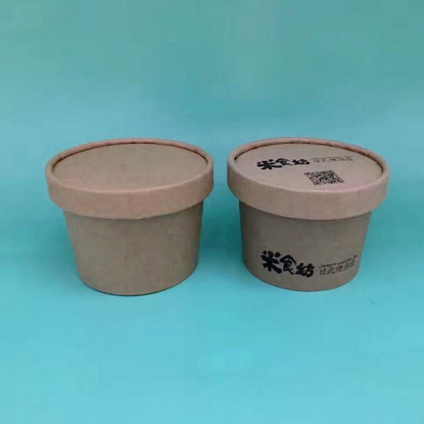 음식 뚜껑을 가진 안전한 16oz 종이 아이스크림 컵은 저항하는 Pe에 의하여 입힌 누출을 - 두배로 합니다