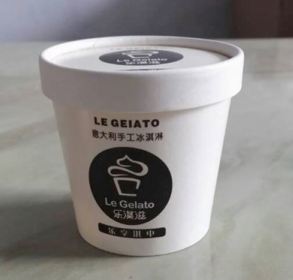 덮개, 입히는 서류상 아이스크림 통 Pe를 가진 아이스크림을 위한 처분할 수 있는 그릇