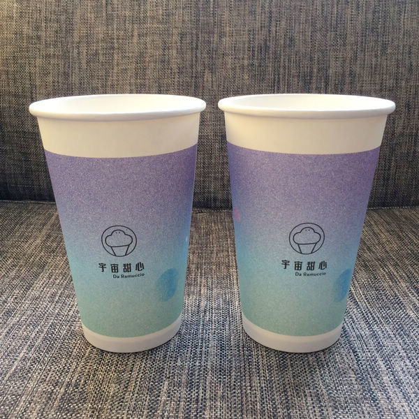 단 하나 벽 로고 음료 Ps PP 뚜껑을 가진 처분할 수 있는 종이컵 12oz 뜨거운 음료