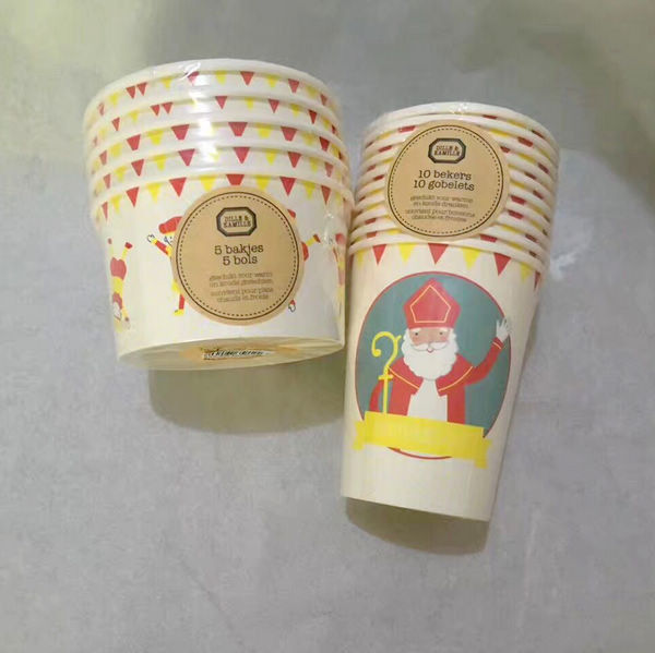 최대 8가지 색상 전량 180-700ml 아이스크림 종이 컵