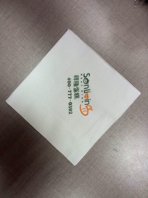 Boba 차 상점 테이블 냅킨 조직, 조직 저녁식사 냅킨 처녀 펄프 풀 컬러